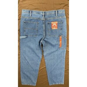 RW Rugged Wear 30209 Carpenter Jeans 42x34 Light Wash Work NWT